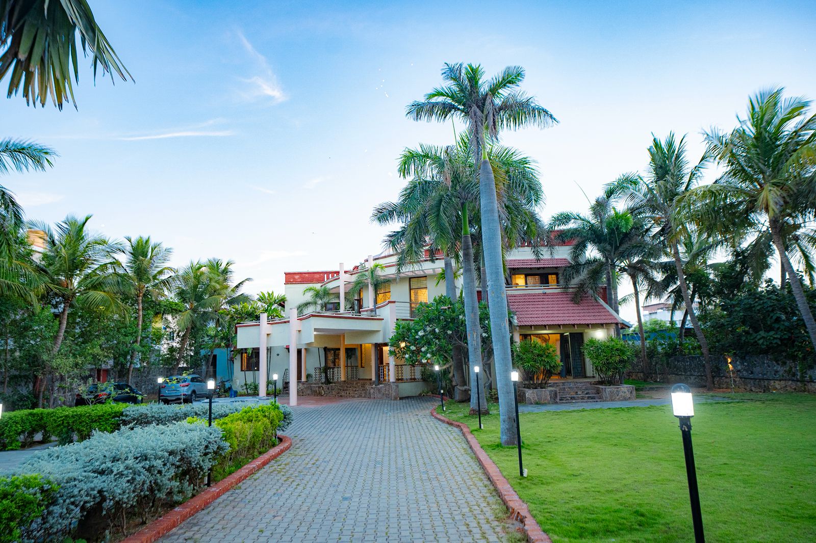 Garden Villa at Dusk ECR